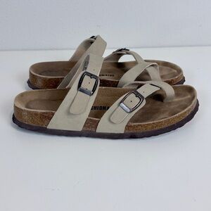 Cushionaire Luna Beige Corkbed Sandals 8.5